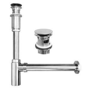 Trampa Minimalista Con Desagüe Push - Cromado - Imagen 1
