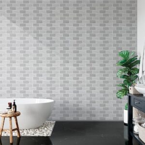Mayólica Celima Brick New Ondas Plata BR - 30x60 cm - 1.80 m2 - Imagen 1