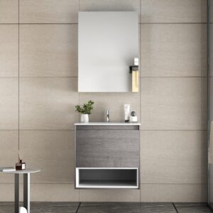 Mueble De Baño Golden Bath Atlantica Madera Legno 61X50X47 Cm C/ Rebose Inc. Lavator Empotrar - Imagen 1