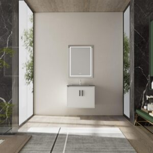 Mueble De Baño Golden Bath Pascal Blanco 60X50X48 Cm C/ Rebose Inc. Lavatorio Empotrar - Imagen 1