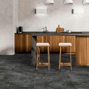 Porcelanato Quartz Grafite Negro Brillante - 60X120 cm - 2.16 m2 - Imagen 1