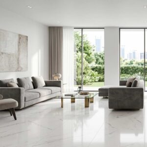 Porcelanato Statuario Blanco Brillante - 60X60 cm - 1.44 m2 - Imagen 1