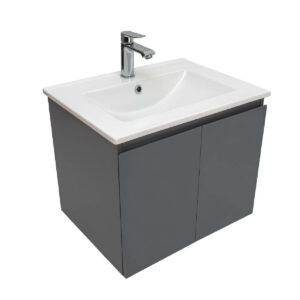 Vanitorio Trebol Tempra Gris 50X60X46 Cm Inc. Lavatorio C/ Rebose (610005820-610005821) - Imagen 1