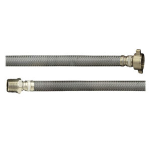 Tubo De Abasto Trebol Nylon Trenz. 1/2 "X 1/2" 45Cm Lavat - Imagen 1