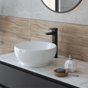 Bowl Trebol Saona de Sobreponer - Blanco Brillante - 35 x 35 x 15
