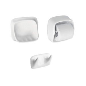 Mini Kit Accesorios Trebol Para Baño - Blanco - Imagen 1