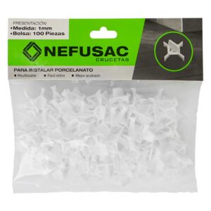 Cruceta Rodoplast C/ Tope 1Mm Bol X 100 Un (Nefu)