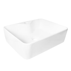 Bowl Vainsa Maui Blanco C/Porta Griferia S/Rebose - Imagen 1
