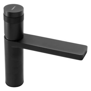 Monocomando Ferretti Eos Negro P/Lavatorio Bajo Al Mueble Plus - Imagen 1