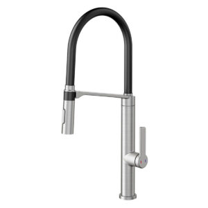 Monocomando Docol Doc Para Cocina Acero Inoxidable Cepillado/Black - Imagen 1