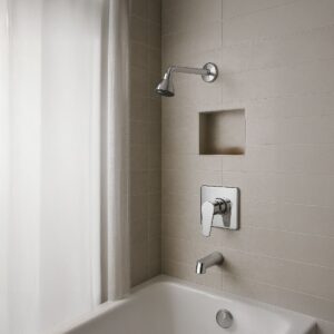 Monocomando Lift Para Ducha - Plateado - Imagen 1