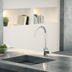 Monocomando Lift Para Lavadero - Plateado - Imagen 1