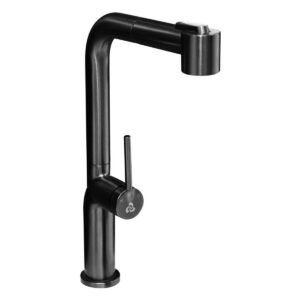 Monocomando Cobra Dima Black C/Pico Extraible De Acero Inox - Imagen 1