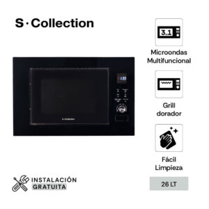 Microondas Sole Emp 3En1 Grillblack 20L Solhom005 Color Negro - Imagen 1