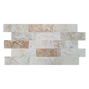 Baldosa Travertino Parquet Multicolor - 45X15 cm - 1.05 m2