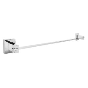 Barra Aquare Simple P/Toalla De Bronce Pesado Cromo Pulido 600mm De Largo