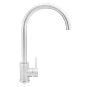 Mezcladora Inoxv De Lavadero Bar Monocomando Al Mueble Pico B Steel Acabado - Imagen 1