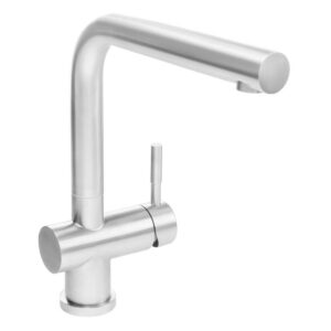 Mezcladora Inoxv De Lavadero Bar Monocomando Al Mueble Pico I Steel Acabado - Imagen 1