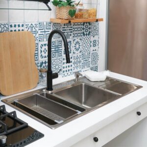 Lavadero Ferretti Plus Palladio C/Rebose 2P+1Esc 116X50Cm (Inc Des 3 1/2'+Canast+Trampa 1 1/2 Pvc)