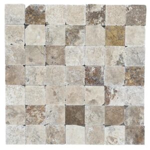 Baldosa Travertino Pompeya - 15X15X1 cm - 0.93 m2